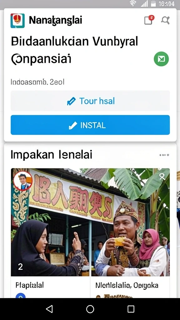 Tampilan grafis yang memukau dalam permainan.
