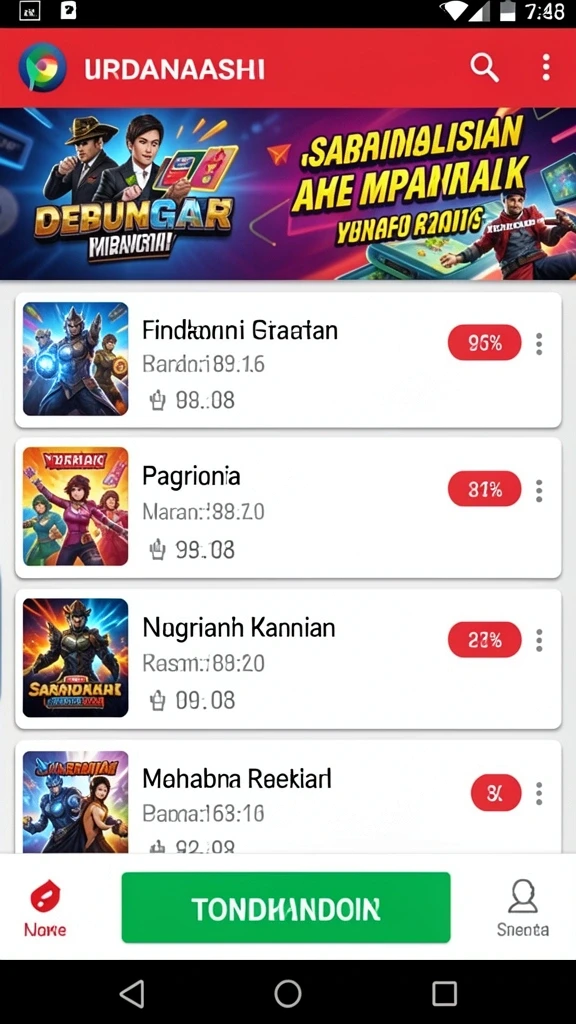 Banyak pilihan permainan slot dengan tema berbeda.