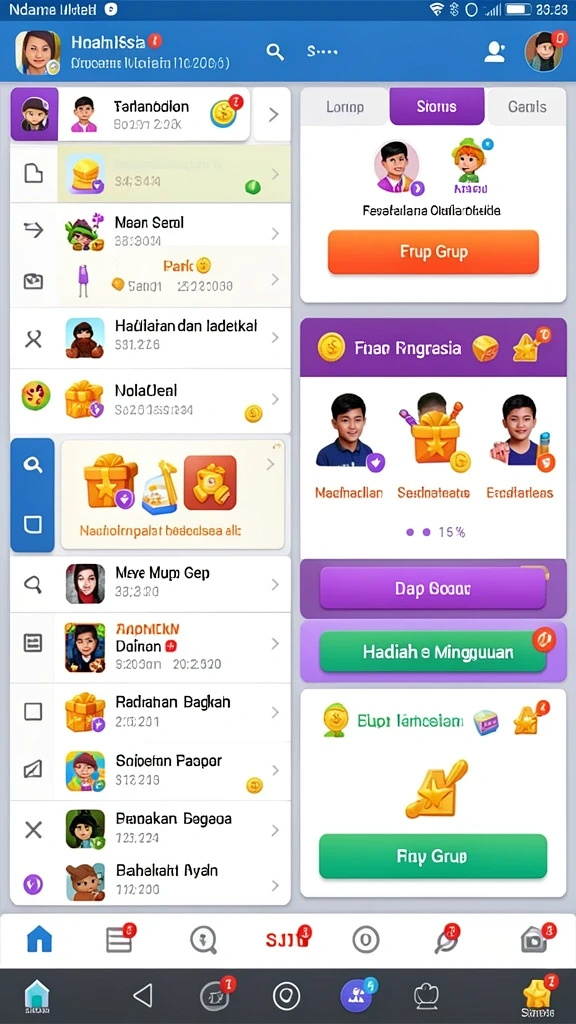 Pengalaman bermain online yang seru dan kompetitif.