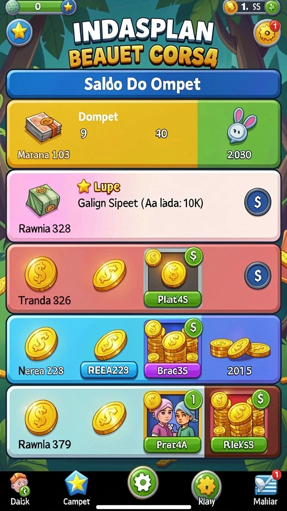 Tampilan utama aplikasi IDAGAME yang menarik.