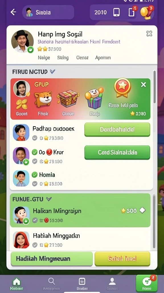 Komunitas aktif yang mendukung pemain baru.