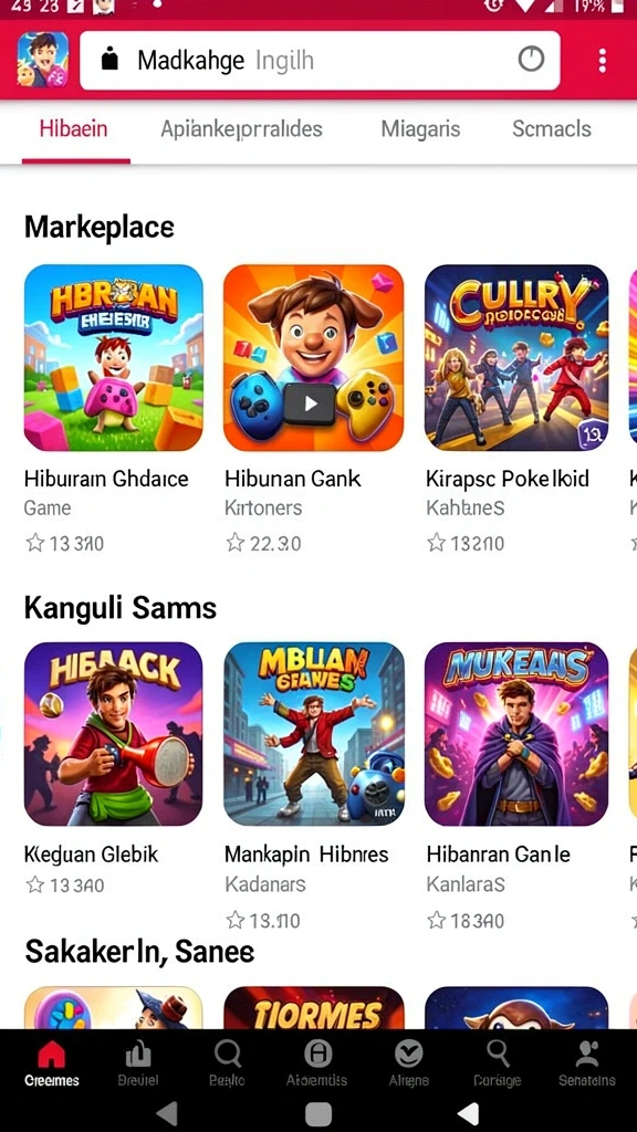 Tampilan antarmuka pengguna yang sederhana.