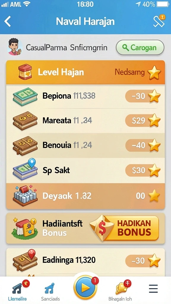 Tampilan awal aplikasi JUTA7 yang menarik.