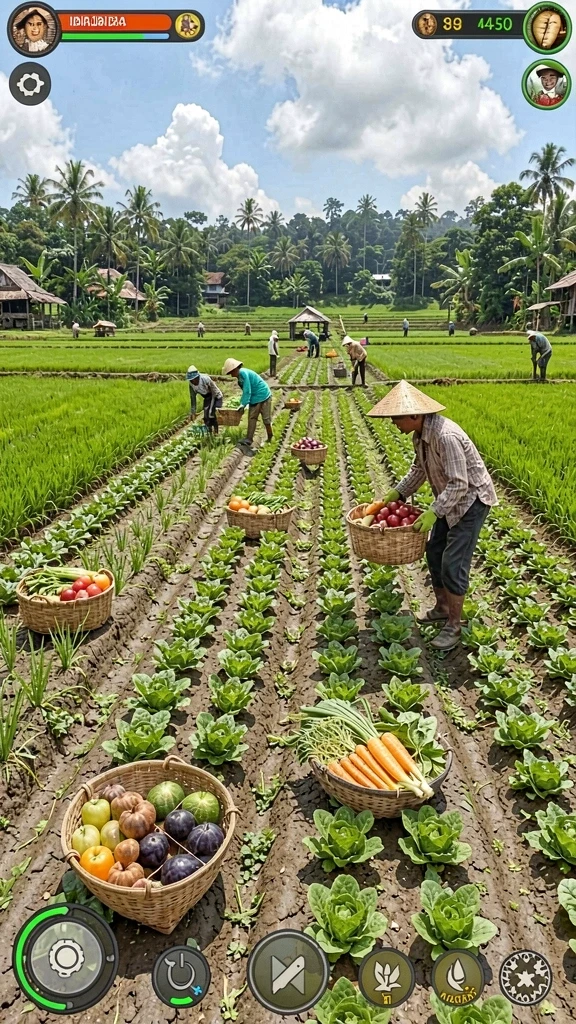 Berbagai karakter dan item yang menarik.