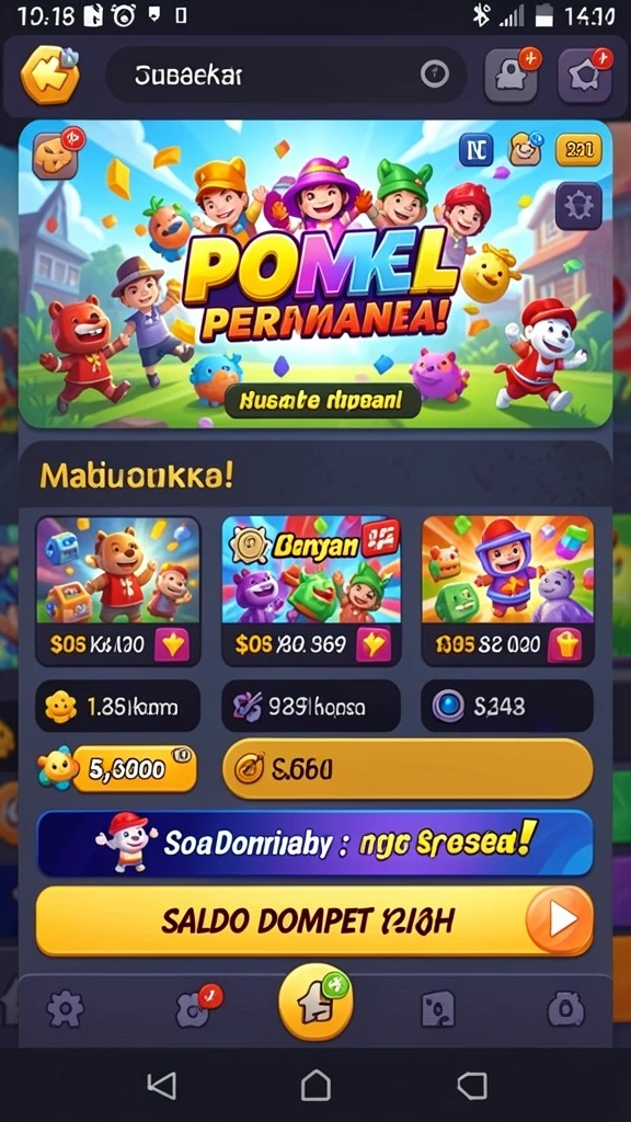 Pengaturan permainan yang ramah pengguna.