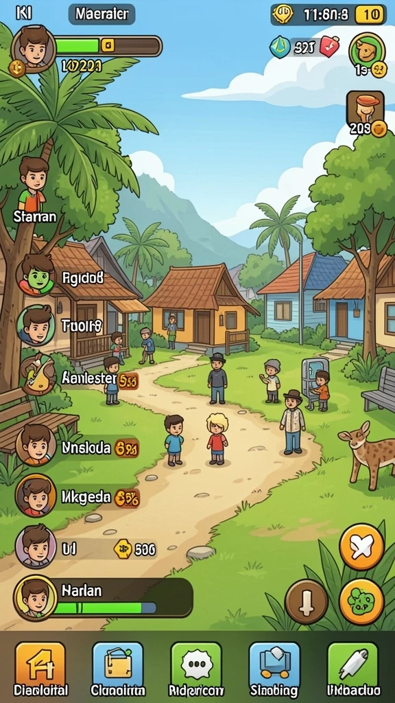 Pengalaman multiplayer yang seru bersama teman-teman.