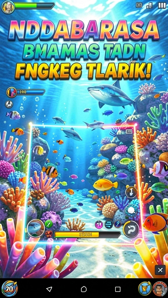 Tangkapan layar menampilkan pemandangan fantastis dalam game.