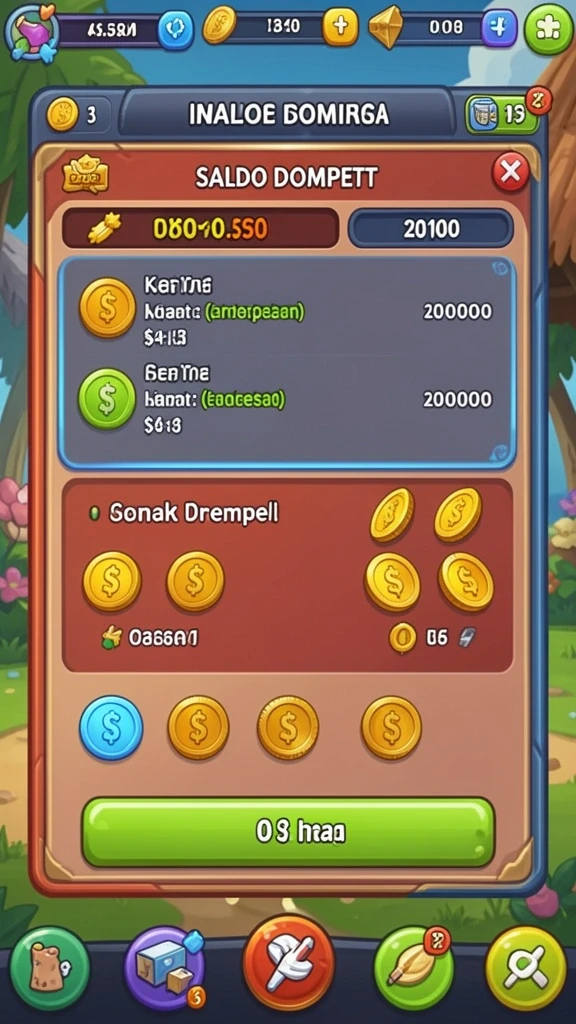 Tampilan level pertama yang memukau dan penuh warna.