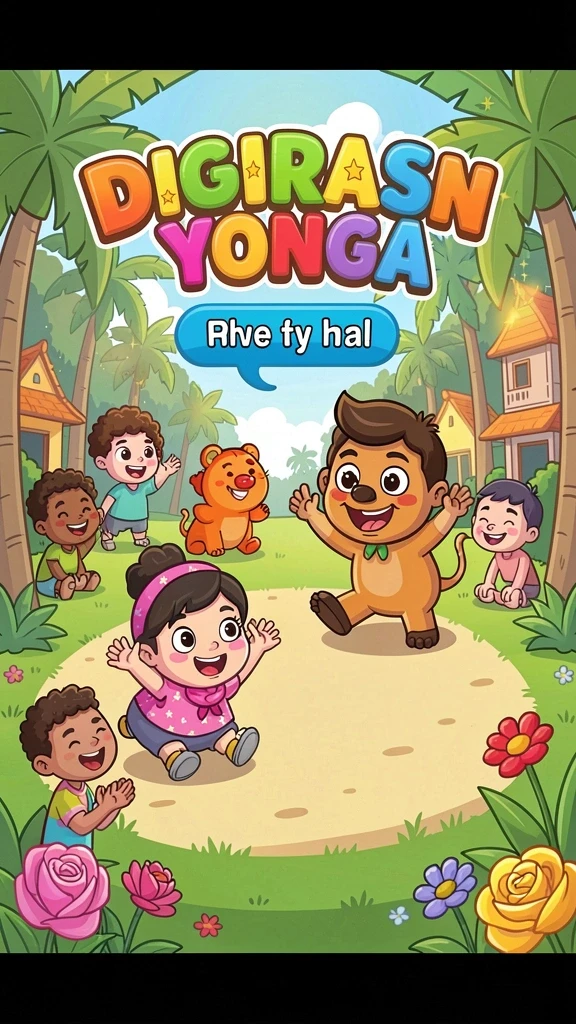 Ilustrasi peta yang luas dan menakjubkan.