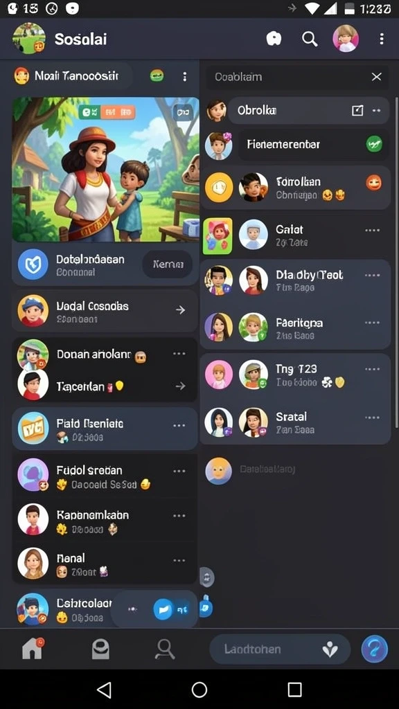 Tampilan awal yang memukau dan menarik.