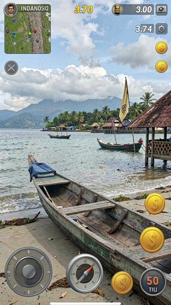 Screenshot menunjukkan karakter utama dalam aksi.