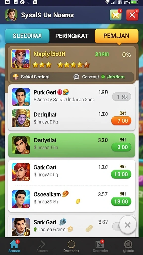 Fitur sosial untuk berbagi pengalaman dengan teman.
