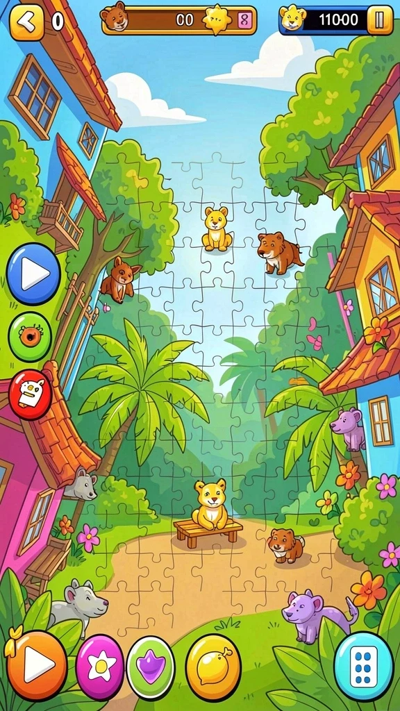 Screenshot saat pemain berinteraksi dengan teman-teman dalam game.