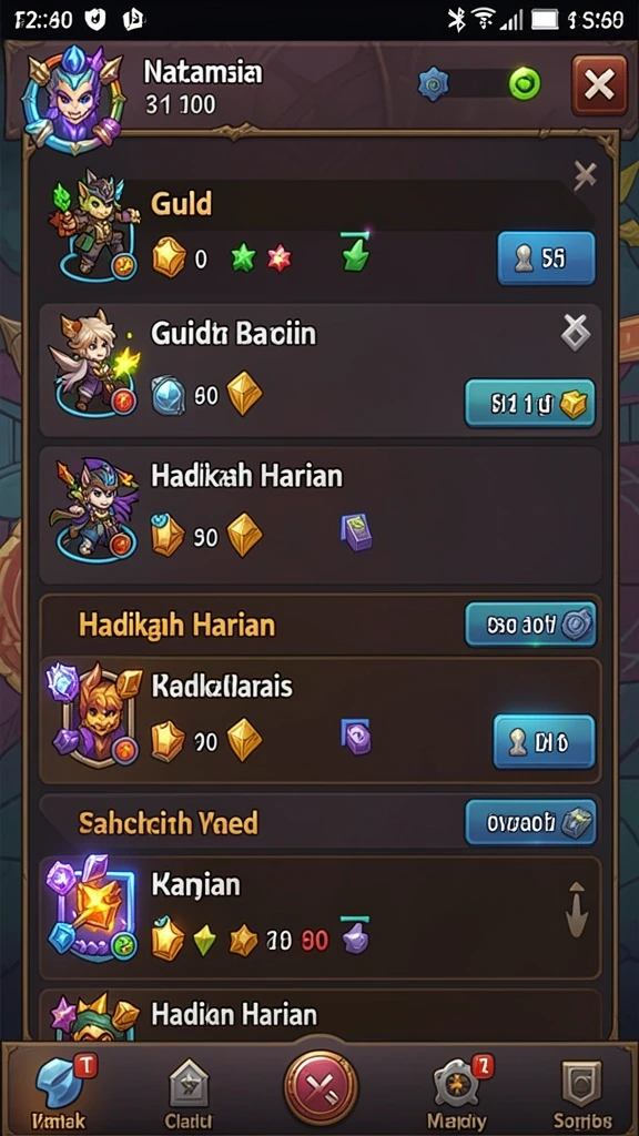 Tampilan permainan slot yang menarik dan berwarna-warni.